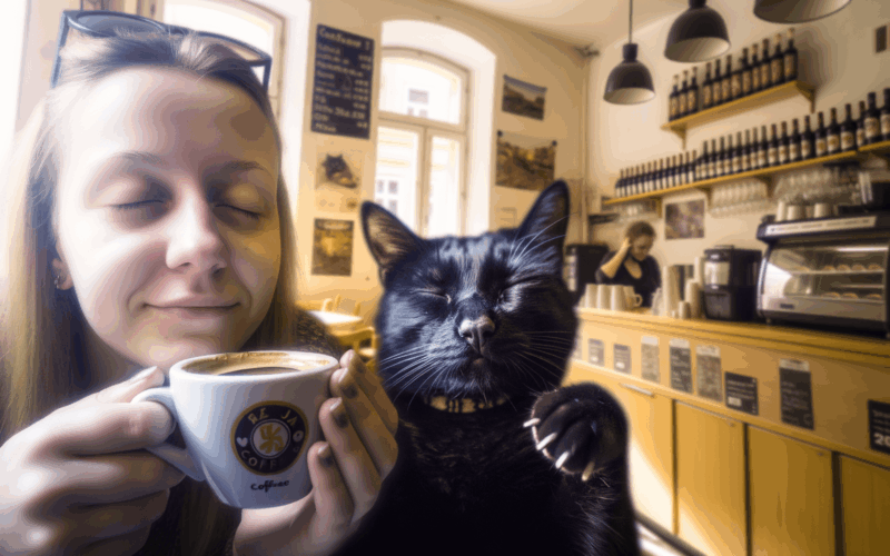 Darla kavarenska kocka ktera si neodpusti uloupit kafe 1761897648830