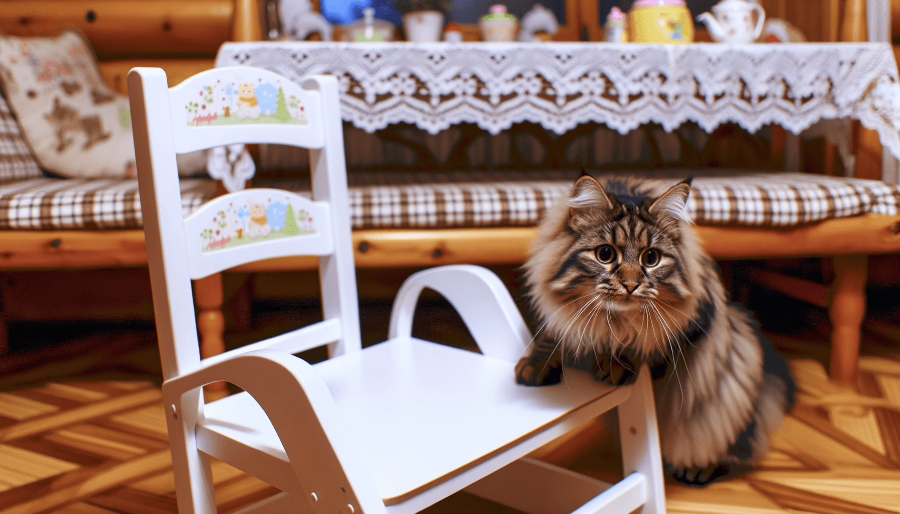 Sibirska kocka vystrida doma miminko a zabere jeho zidlicku 1761600687837