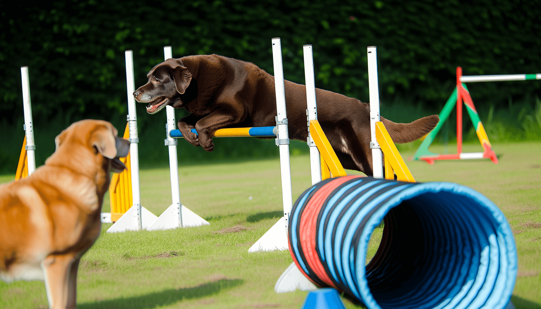 11lety labrador ollie si poprve vyzkousel agility a dojal in 1763154054215