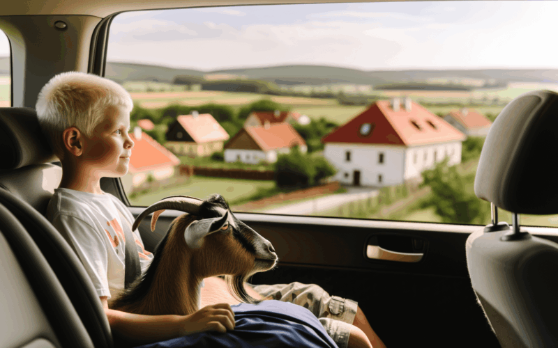 Chlapec a jeho koza znovu okouzluji internet svym nerozlucny 1764068456364