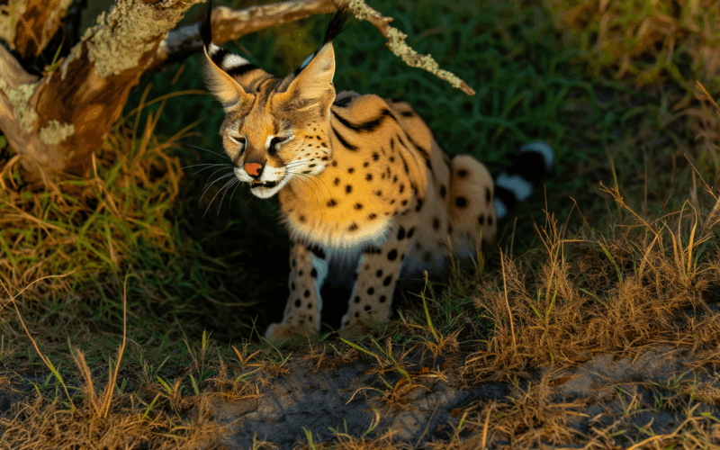 Chloe vzacny africky serval rano si rozhodne nenecha nic lib 1763647262203