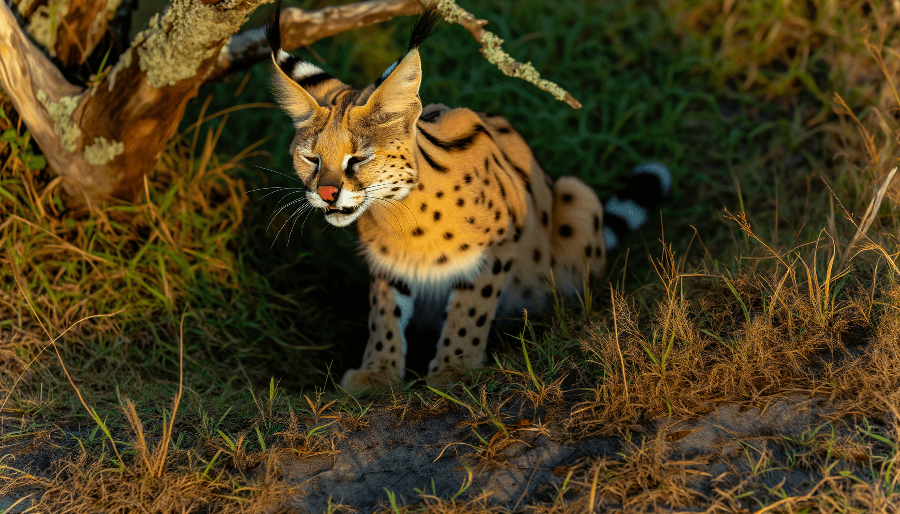 Chloe vzacny africky serval rano si rozhodne nenecha nic lib 1763647262203