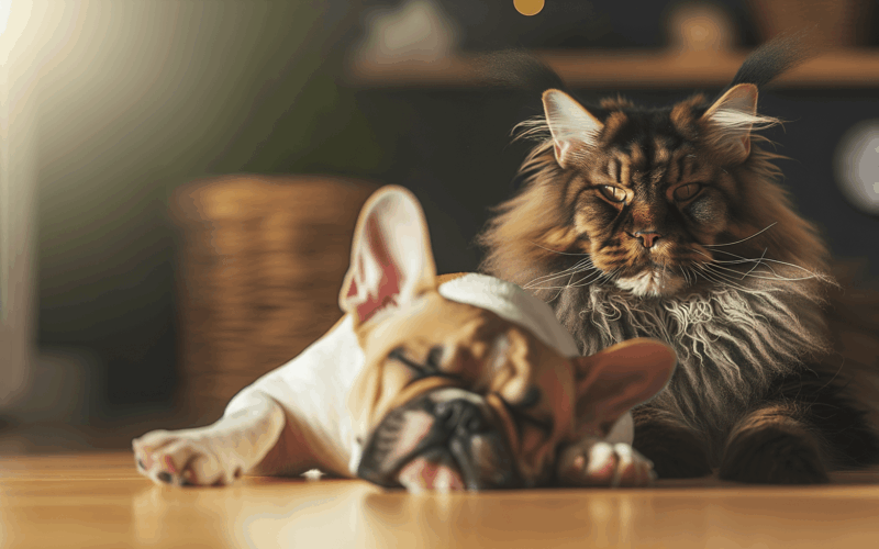 Falcor rozcuchany maine coon co se probouzi rovnou do chaosu 1764262838766