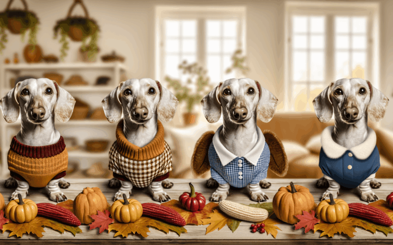 Jezevcik walter predvadi tri podzimni kostymy na den dikuvzd 1764511233338