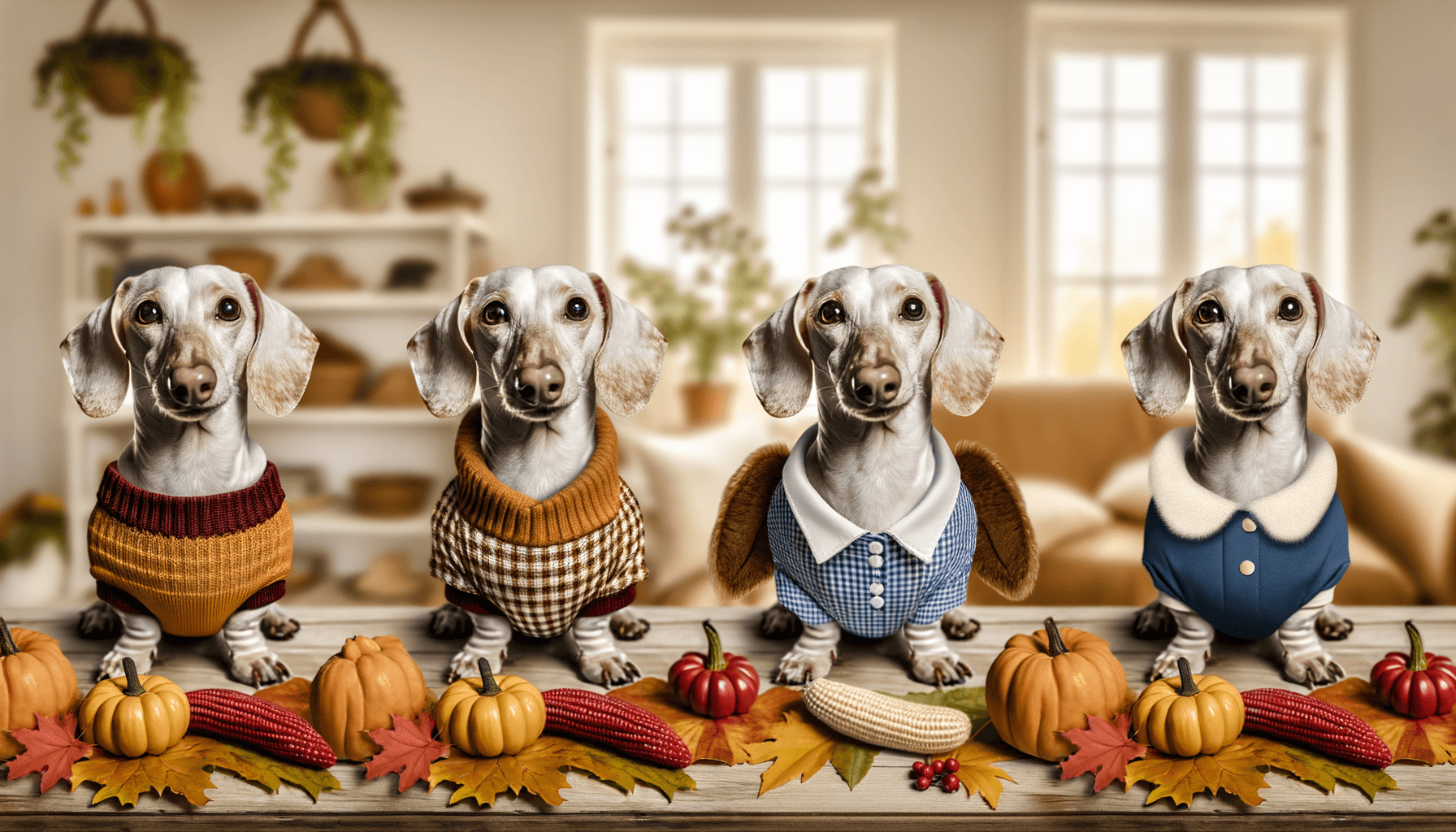 Jezevcik walter predvadi tri podzimni kostymy na den dikuvzd 1764511233338