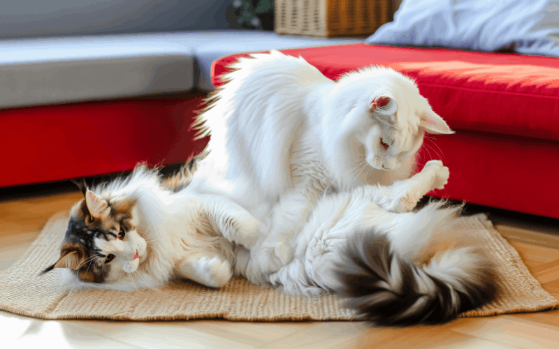 Nejroztomilejsi domaci zapas dva sourozenci maine coon v rin 1763992836948