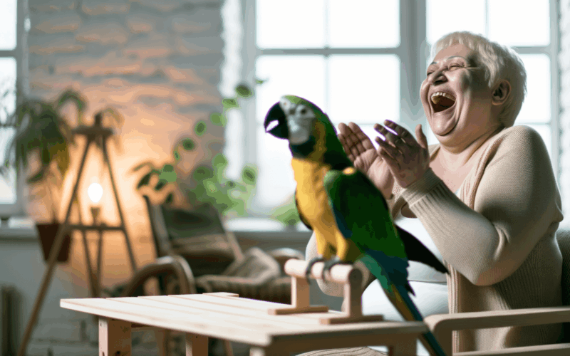 Papousek brody sklada vlastni pisne a zni to uzasne 1763496031401