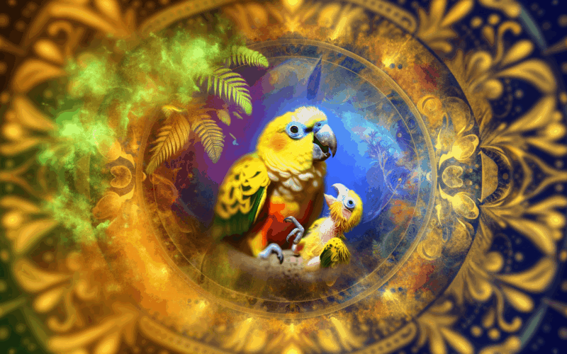 Papousek rumchata privital mlade a roztopil srdce 1764522060719