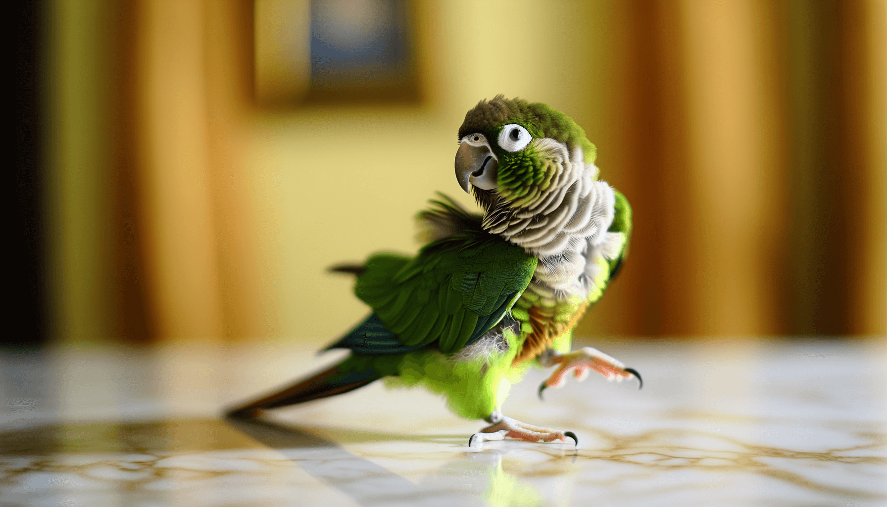 Pinata zelenolici conura tanci na operu a miluje hudbu 1764014448469