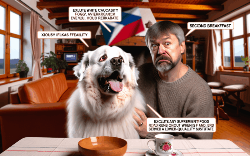 Pyrenejsky horsky pes prochazi 7 fazemi vzteku kvuli druhe s 1763398850672