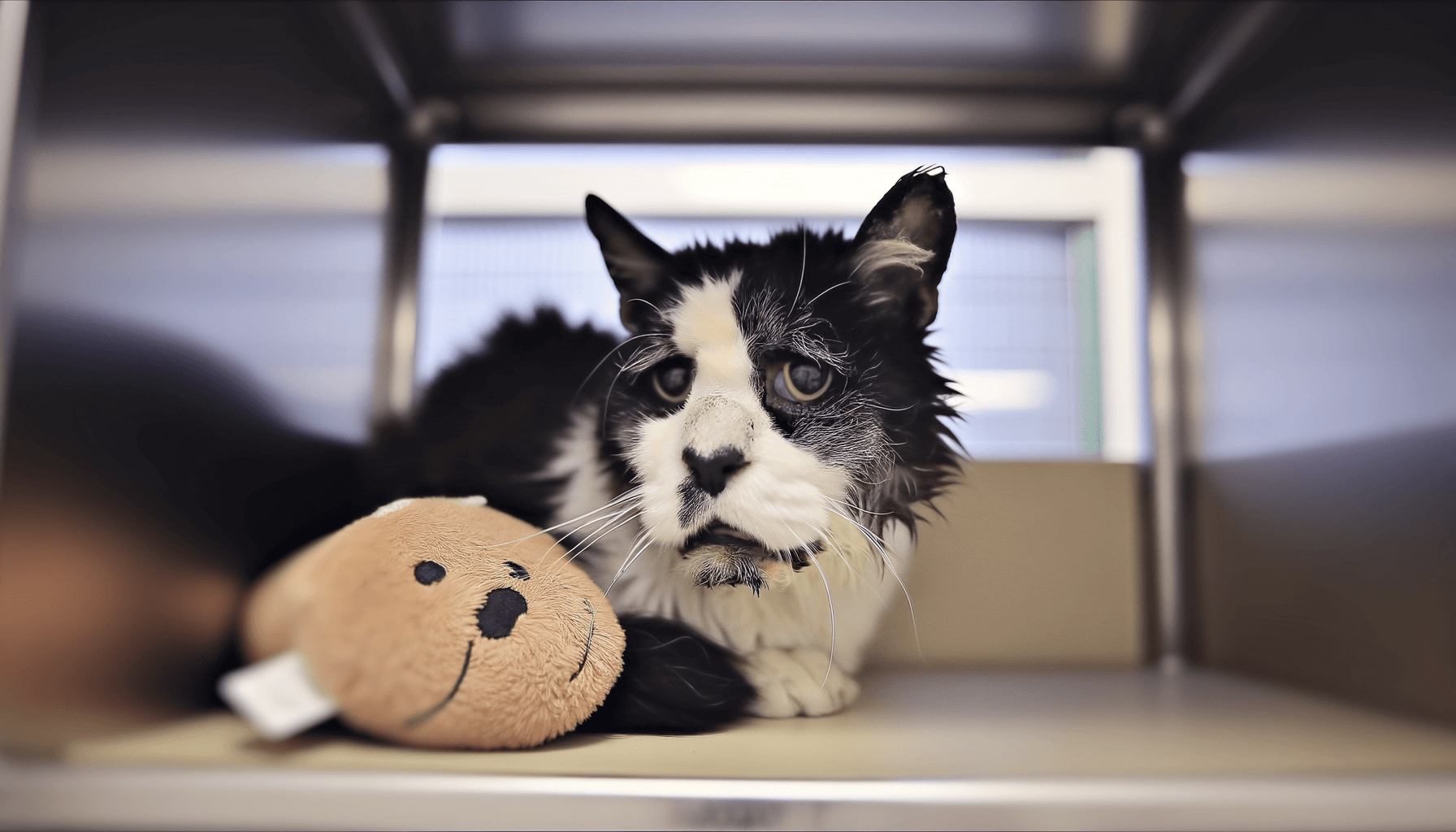 Starsi kocour catthew ceka v utulku a tuli se ke svemu plysa 1762880427368