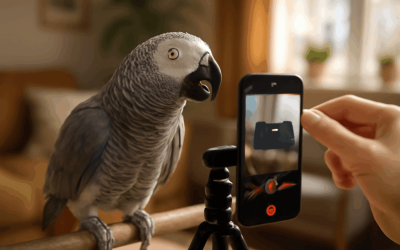 Africky sedy papousek gizmo rika sorry s kanadskym prizvukem 1766790108119