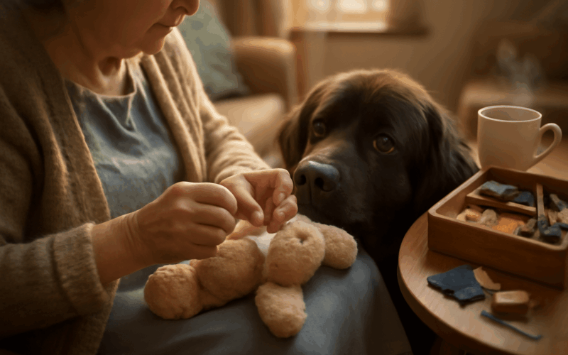 Babicky dokazou vsechno i spravit roztrhanou hracku 1765760487260