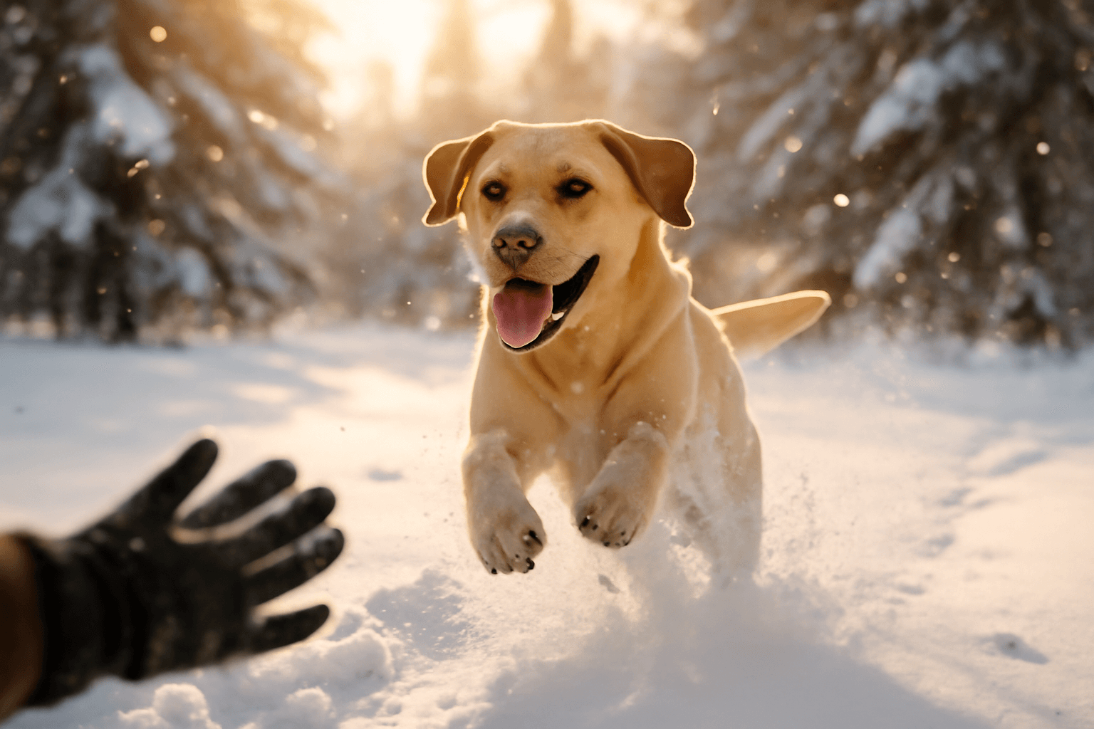 Bobby si uziva snih kevin costneruv labrador v plne paradicc 1766523690108