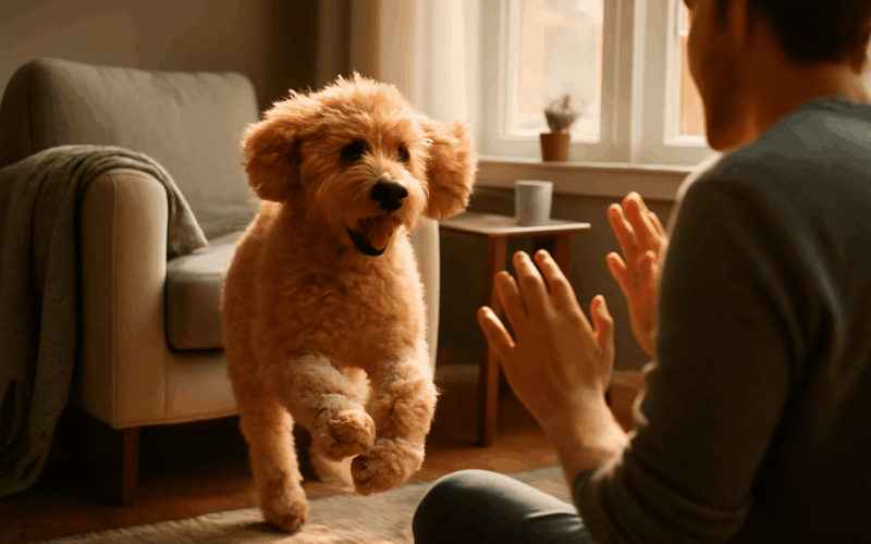 Bodi goldendoodle ktery miluje schovavacky a lekani 1767034879787