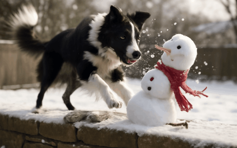Border kolie rozbila snehulaka tak dokonale ze to musite vid 1765731694265
