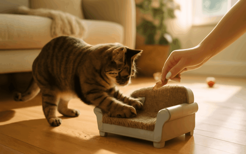 Costco ma malou kartonovou pohovku pro kocky catfidence cat 1766077297691