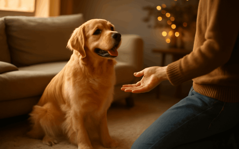 Golden retriever romeo odpovi na em miluju te em a internet 1765566067562