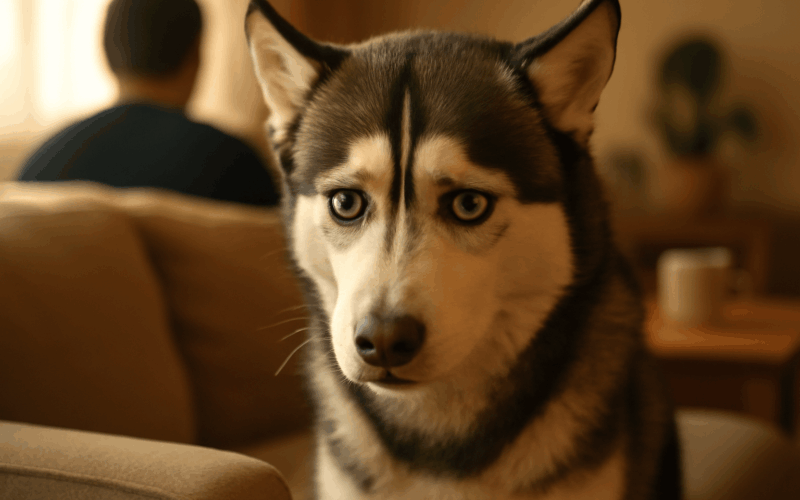 Husky s vyrazem zklamaneho taty rozesmal internet 1767042083243