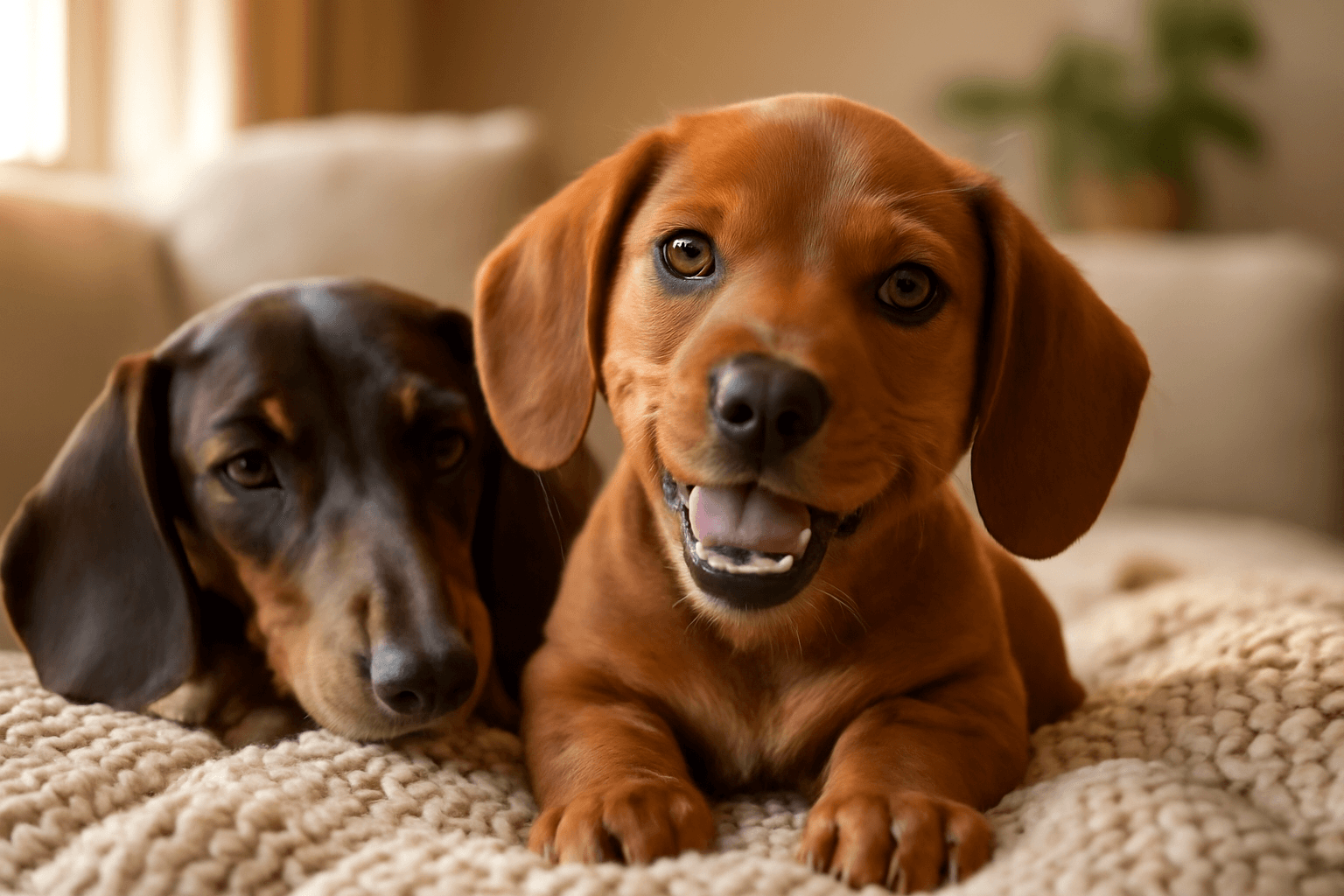 Jezevcik se usmiva znovu a znovu a jeho vyvolena to miluje 1766278879501