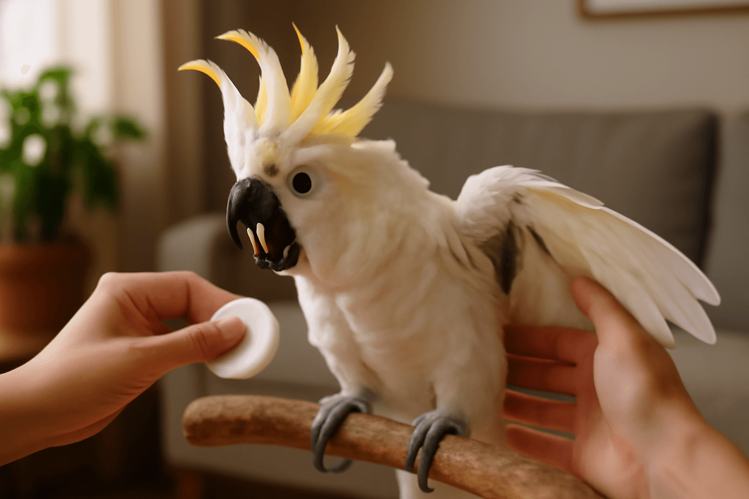 Kakadu bandit vybuchl vztekem kdyz se mu majitelka snazila p 1766761282465