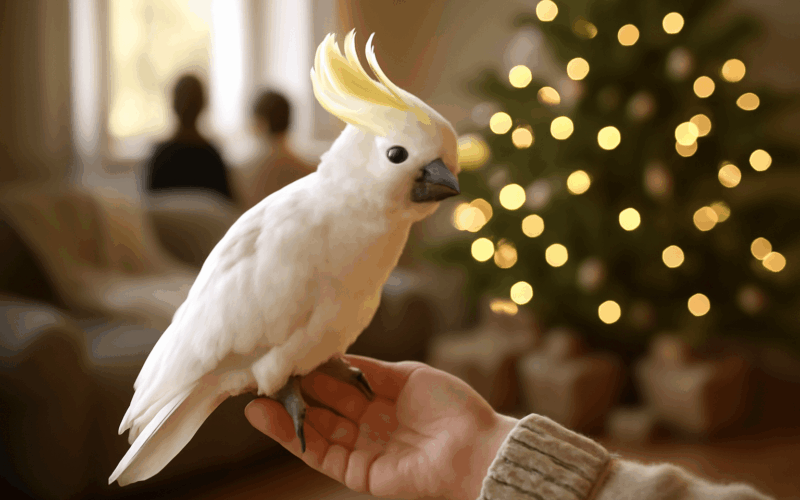 Kakadu bentley si uziva sve prvni vanoce u nove rodiny 1766430079961