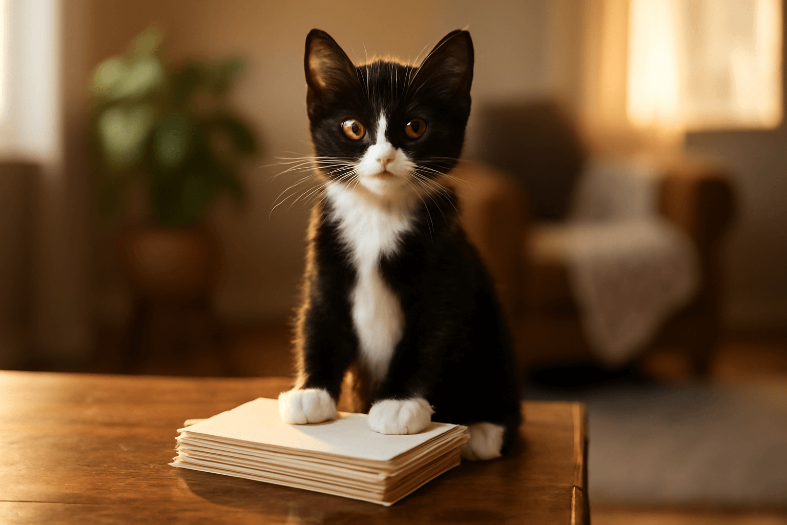 Kote tuxedo batman stoji vzprimene jako maly urednik a hleda 1765918901806