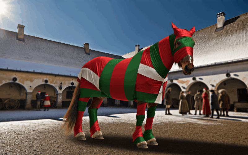 Kun zabaleny do vanocniho papiru pobavil tiktok 1764856830372