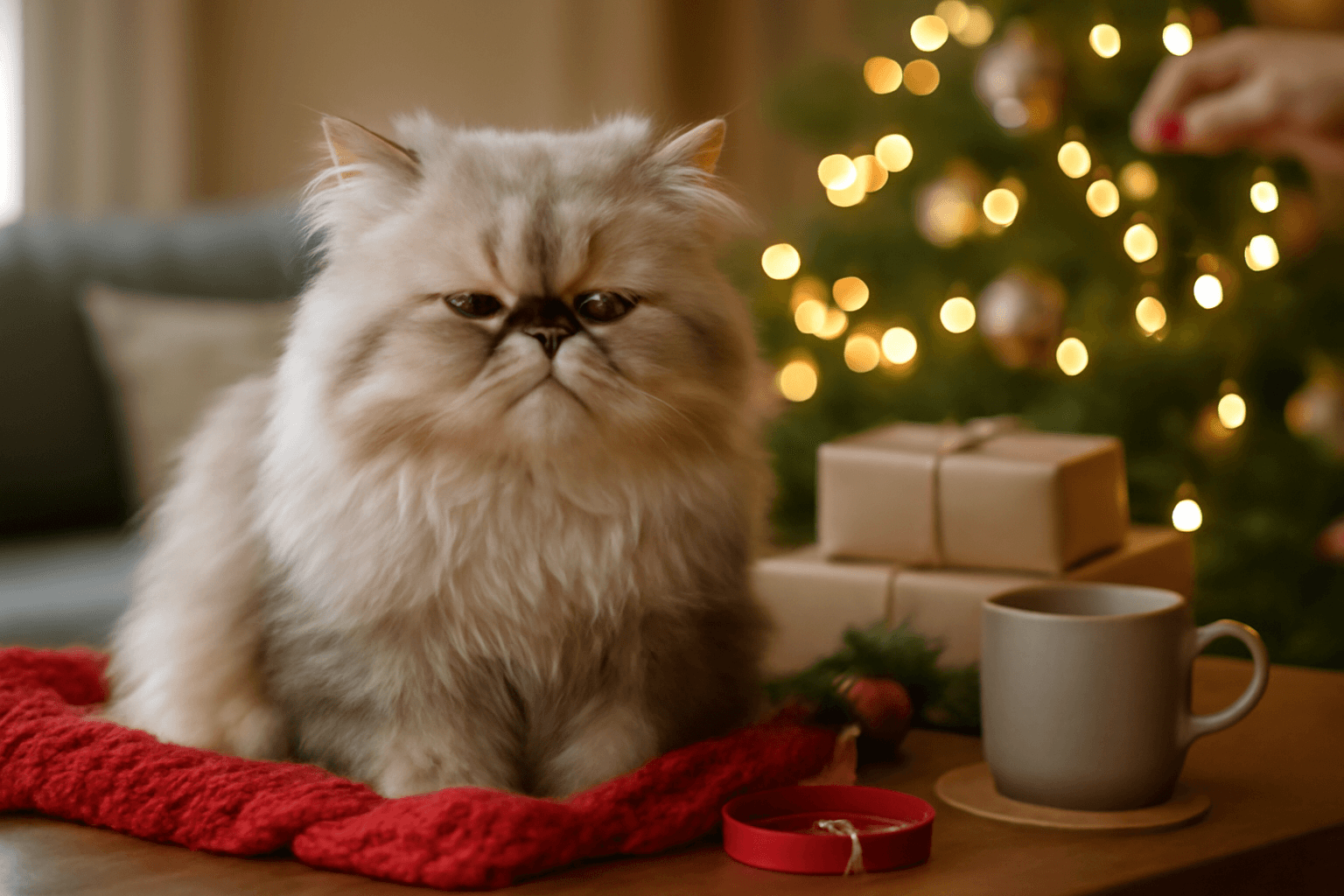 Lulu belle perska kocka s mrzutym vyrazem ktera miluje vanoc 1766026887577