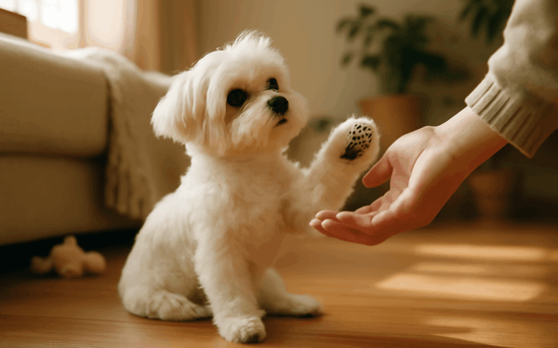 Maltezak kenny misto predni tlapky nabidne zadni nohu 1766833277140