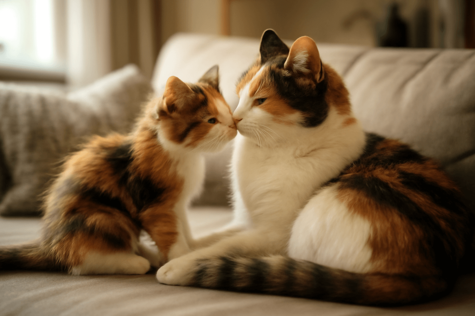 Minnie se tuli k mame dojemne setkani dvou kocek 1765753297569