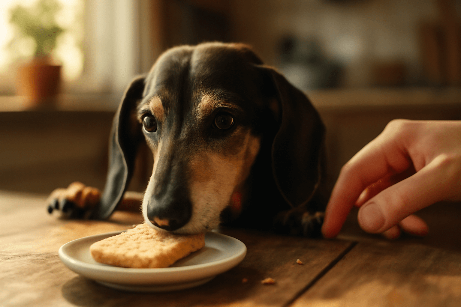 Nase starsi jezevcice daisy si vyslapla na cajovou susenku 1766883683734