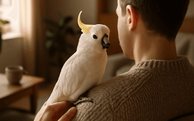 Nejsilnejsi pouto kakadu charlie jr a jeho tata 1765638077697