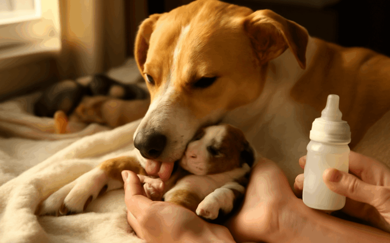 Opatrovnictvi mezi psy opusteneho stenete prijala jina fena 1765558870006