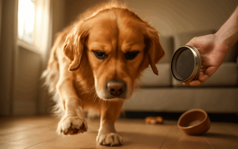 Pearl zlaty retrivr dava najevo nespokojenost dramatickym du 1766545284835