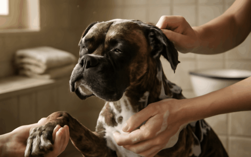 Pepe dostal prvni koupel a zacina novy zivot 1765861307738