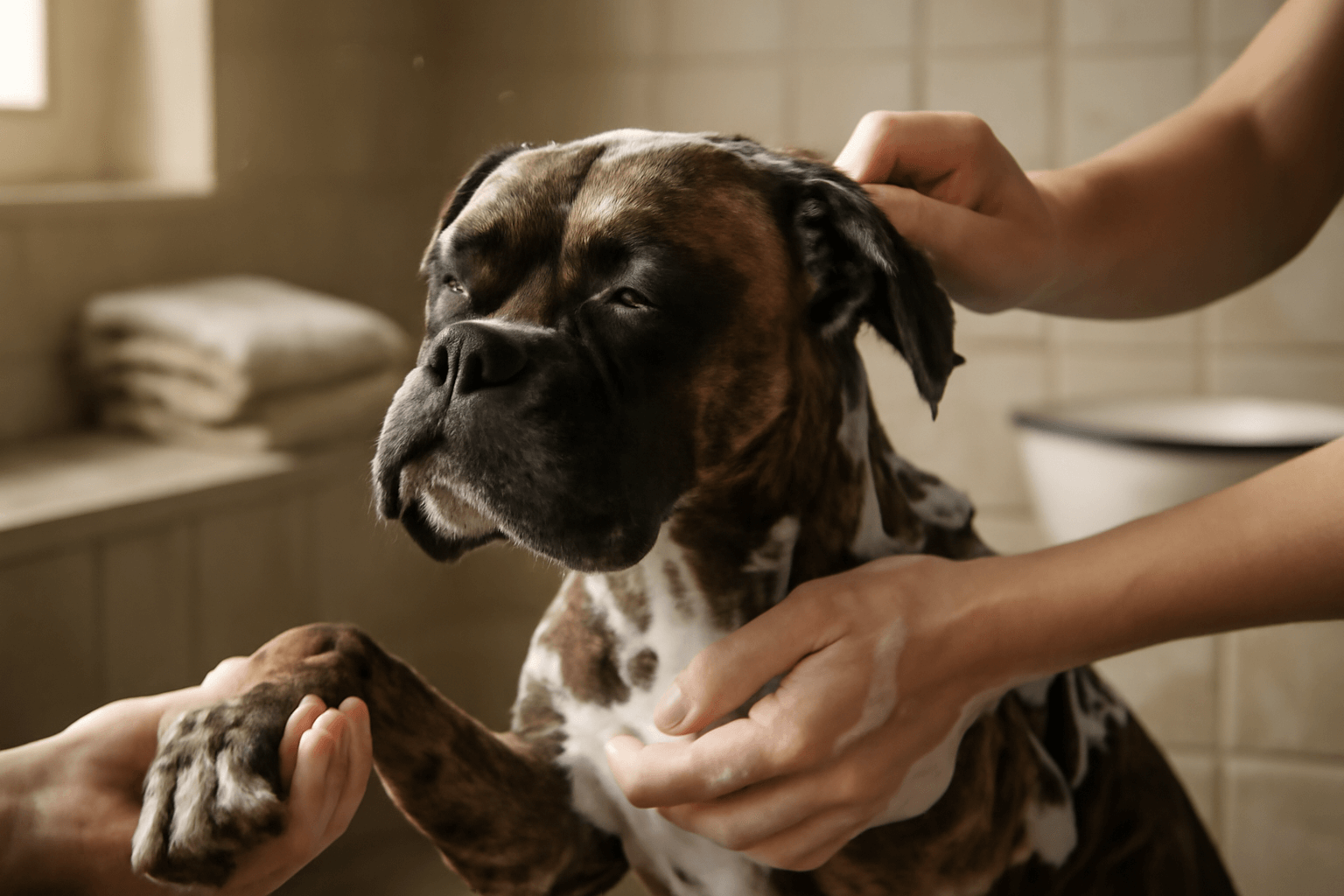 Pepe dostal prvni koupel a zacina novy zivot 1765861307738