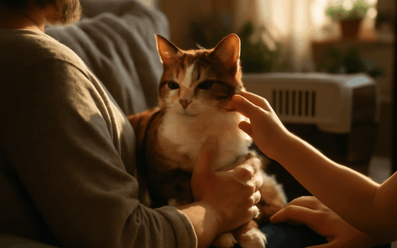 Po peti letech zpet doma 11leta calico kocka nalezena v utul 1766149302946