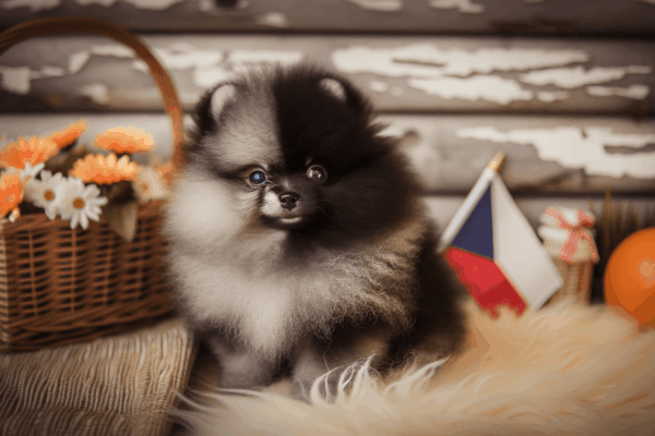 Pomeranian s dvojtvarim pripomina proc jsou svatky skvelou p 1765040428798