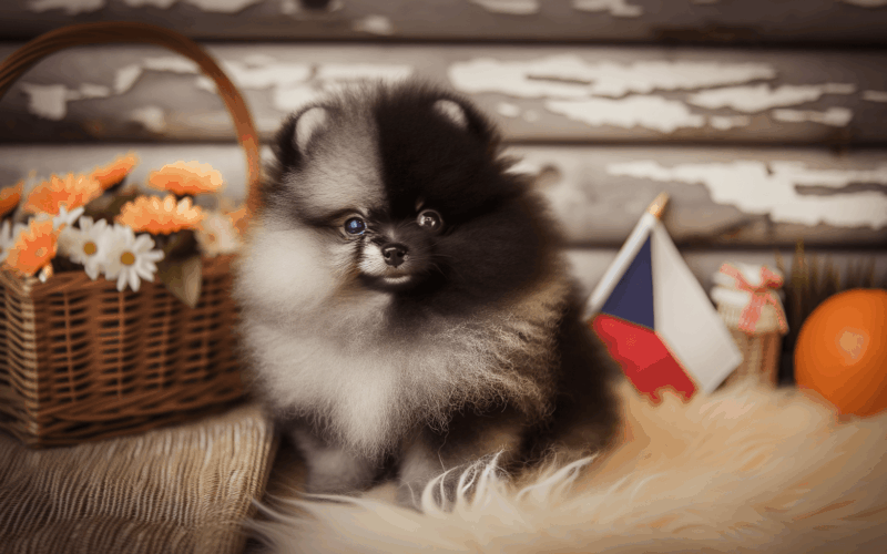 Pomeranian s dvojtvarim pripomina proc jsou svatky skvelou p 1765040428798