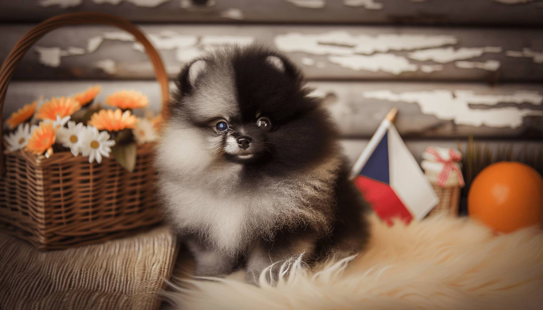 Pomeranian s dvojtvarim pripomina proc jsou svatky skvelou p 1765040428798