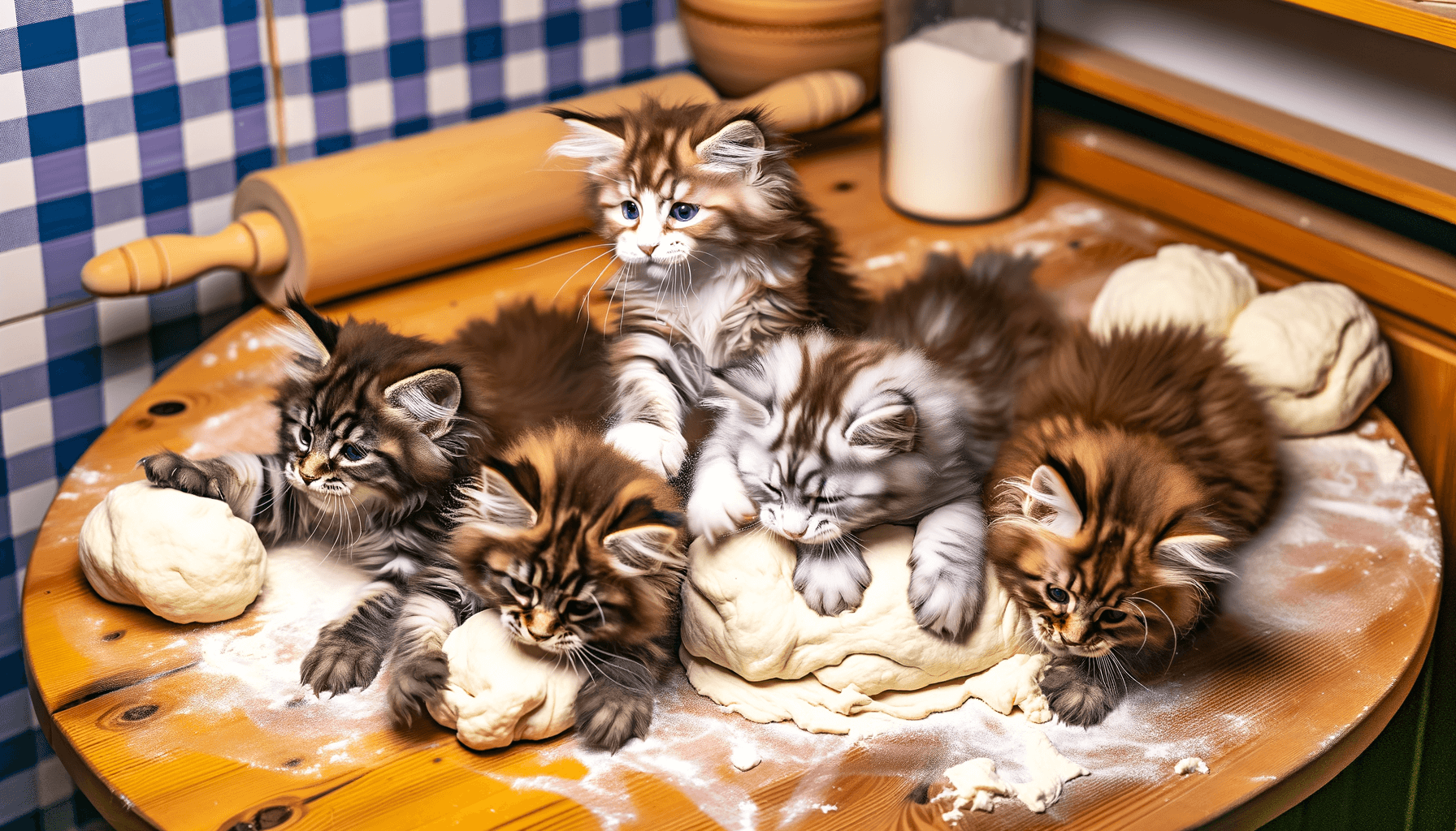 Sedm malych maine coonu kteri uz ve dvou tydnech pecou bucht 1764748851902