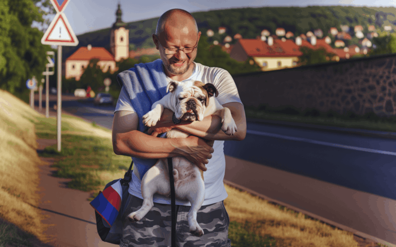 Sherlock anglicky buldok ktery chce byt povazovan za krale 1764921629840