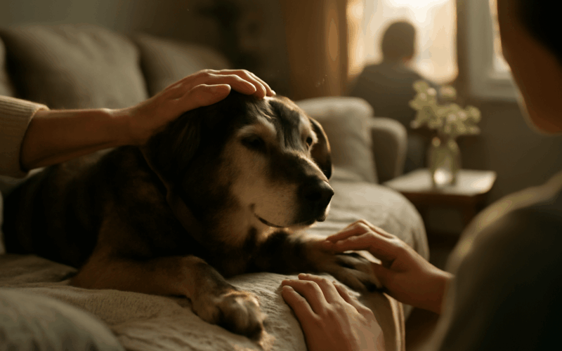 Staronni pes zero konecne prijal naklonnost a pred odchodem 1766509279679