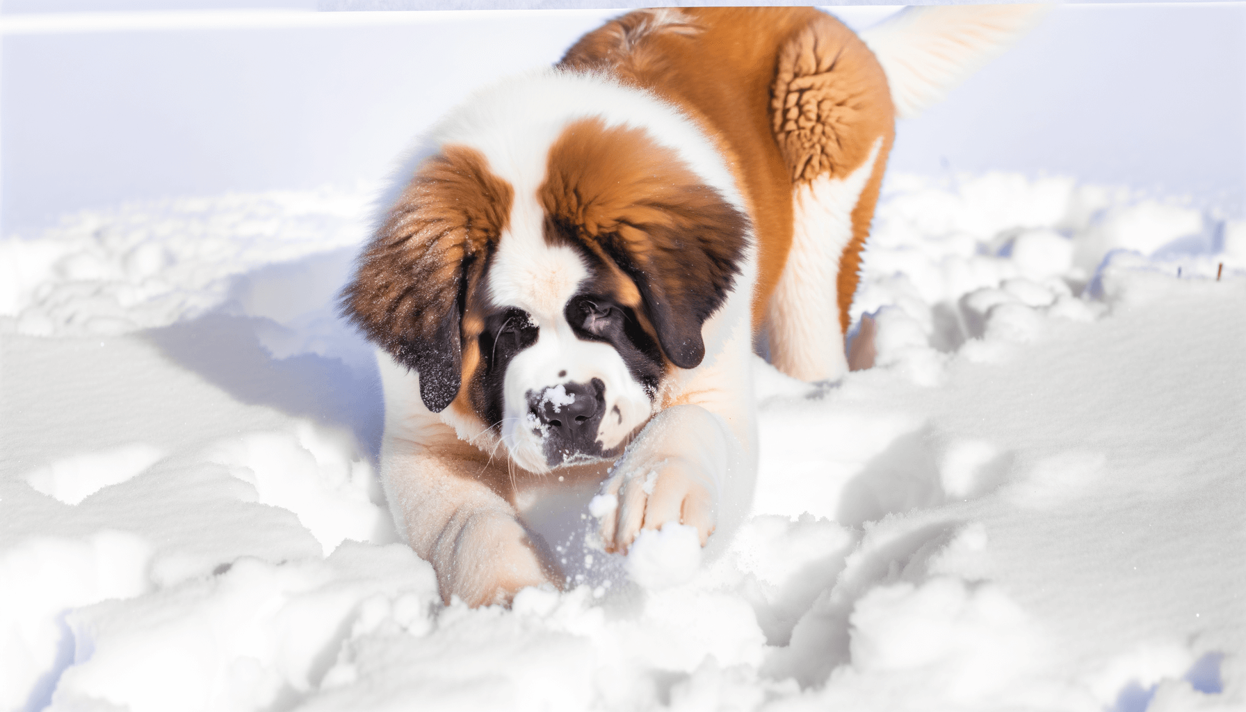 Stene bernardyna objevilo snih a hned rozjelo radostne zoomi 1764619227465