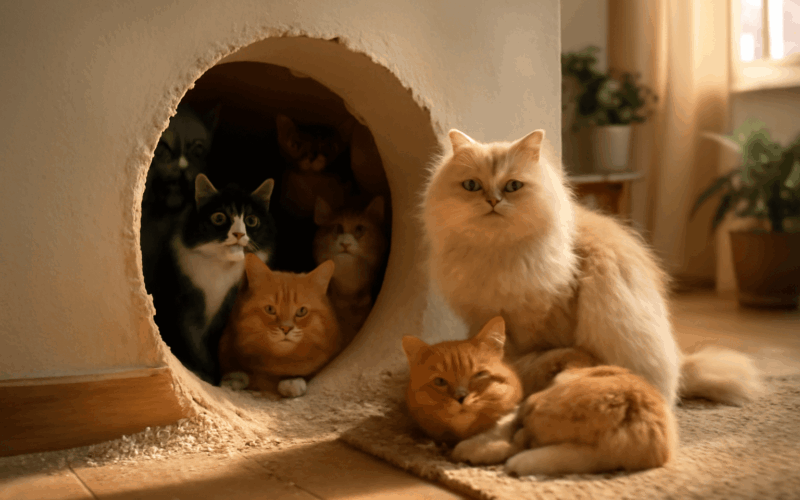 Tata vysekal v zdi tajny tunel do babiccina bytu a sedm koce 1766286093136