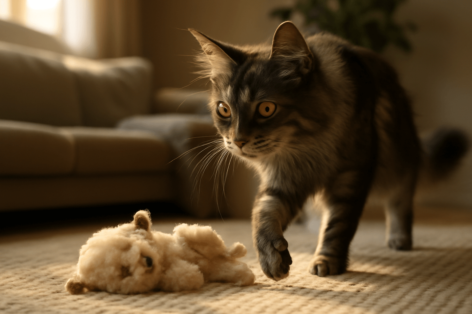 Timur maine coon se seznamuje s novym spolubydlicim roztomil 1766552483085