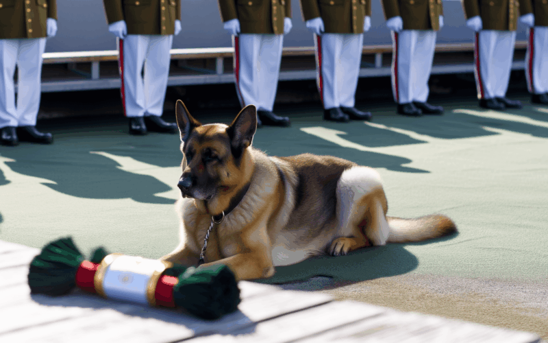 Vojensky nemecky ovcak rider nechtel na ceremonial radeji by 1764694832975