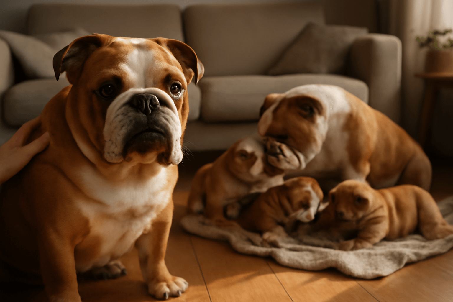 Anglicka buldocka luna je pysna teta dojala se nad svymi net 1768690861848