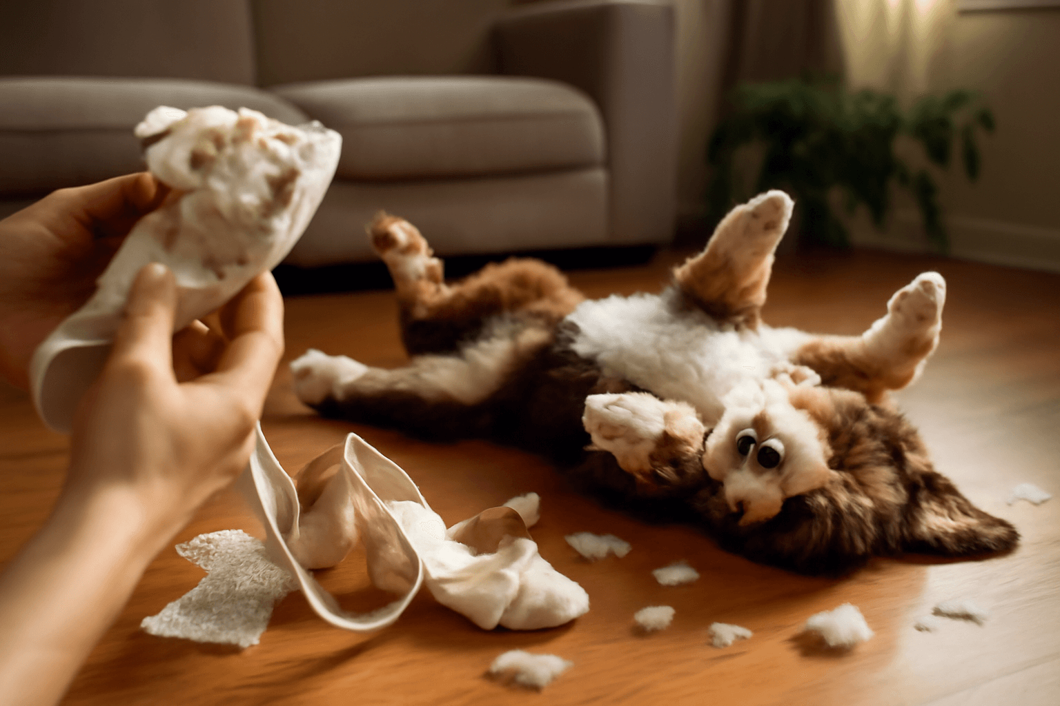 Bernedoodle lox roztrhal svatebni sirecky a pak predstiral z 1768438847613